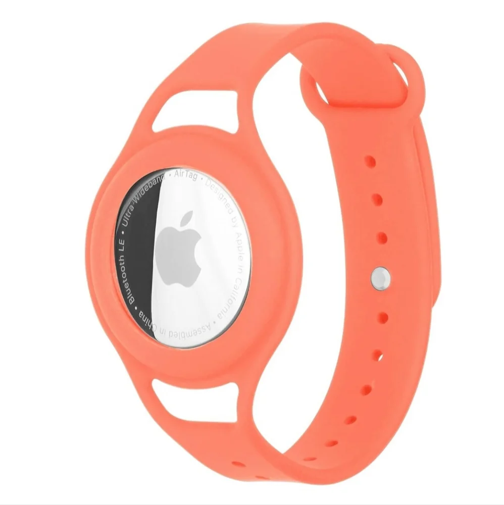 Casemate Tracker Strap Wristband & Case for Apple AirTag (CORAL)